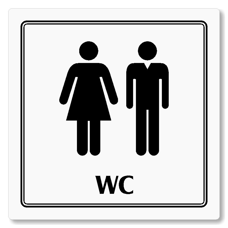 WC společné, 118x118mm, bílá, Utah